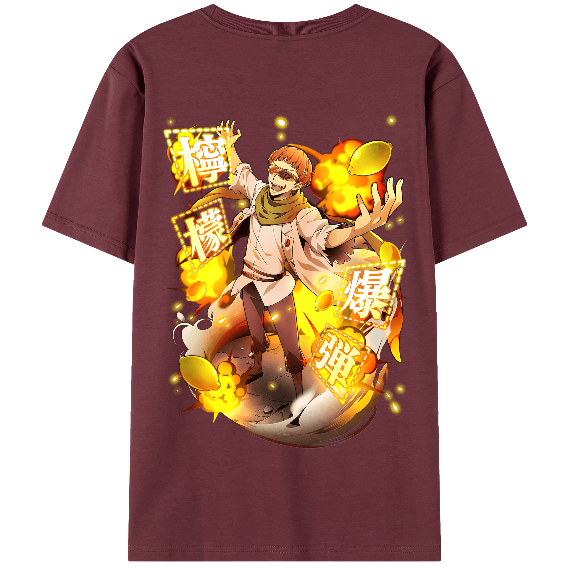 （画像用） 文豪ストレイドッグス Bungo Stray Dogs 綿100％半袖Tシャツ（背面プリント）